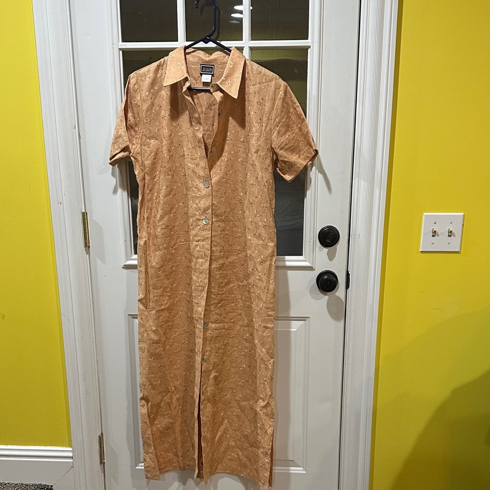 Elegant Tan Maxi Dress
